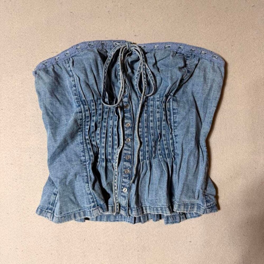 Free-people Women's Blue Corset